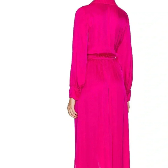 Young Fabulous And Broke Siren Shirt Dress Color Raspberry/ Size Small. - Picture 3 of 11